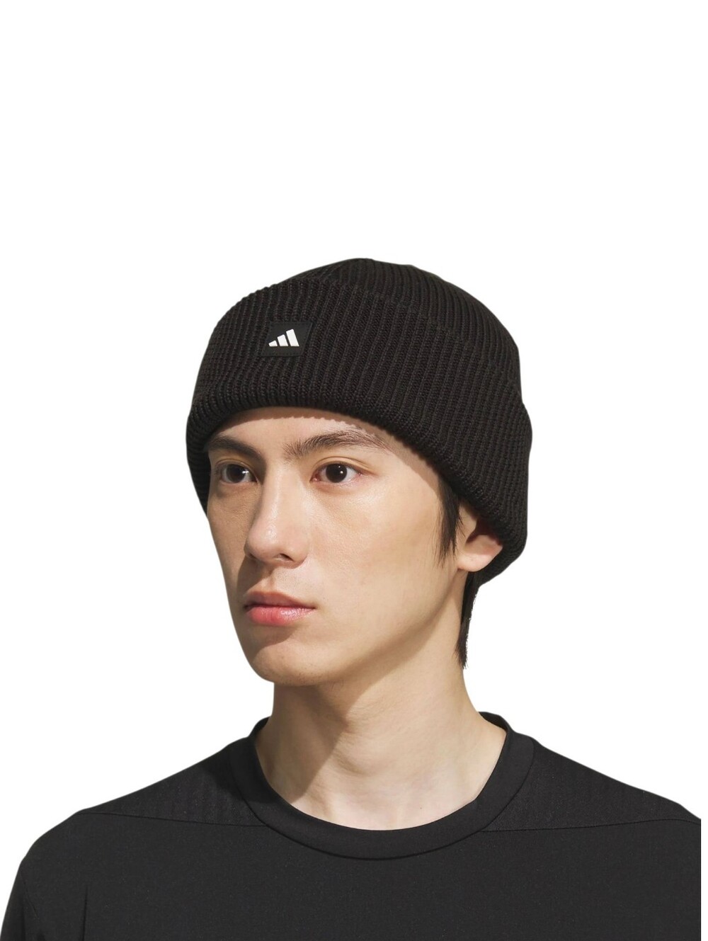 Adidas Black Premium Cuffed Knit Beanie Hat Unisex NWT